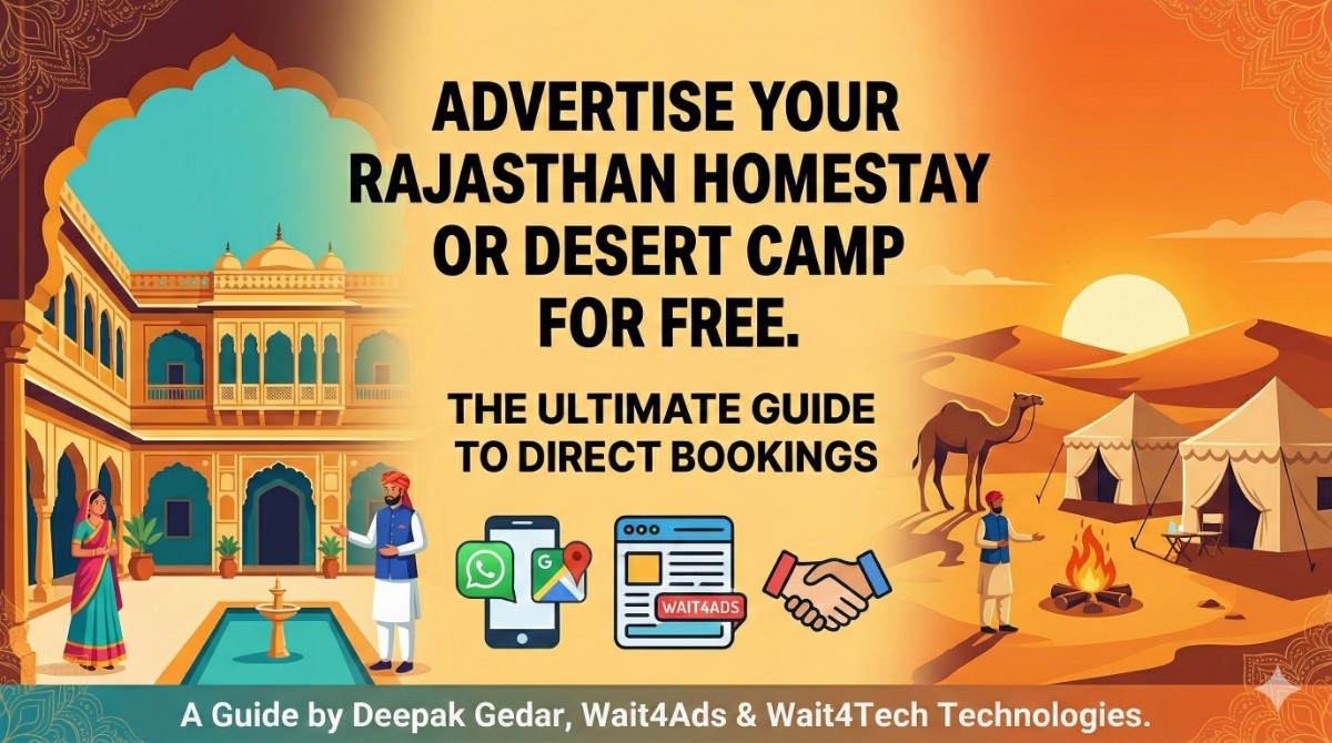 How to Advertise Your Rajasthan Homestay or Jaisalmer Desert Camp for Free in 2026: The Ultimate Guide to Direct Bookings