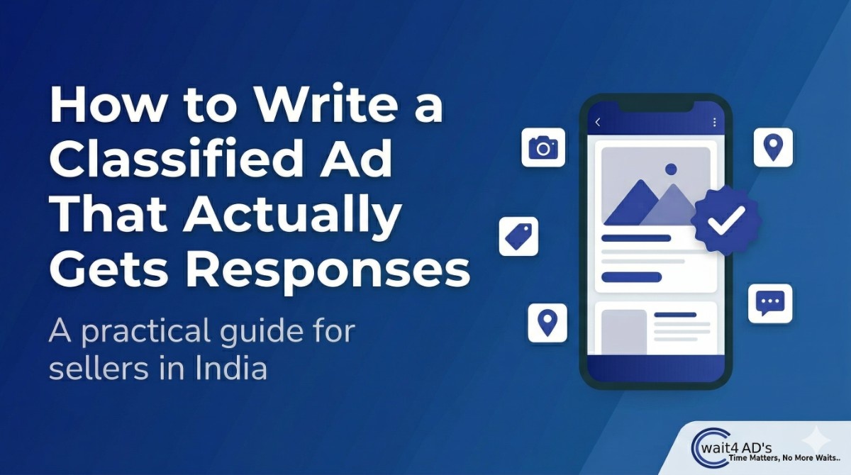 How to Write a Classified Ad That Actually Gets Responses - Free Classified Ads Blog Post on Wait4Ads