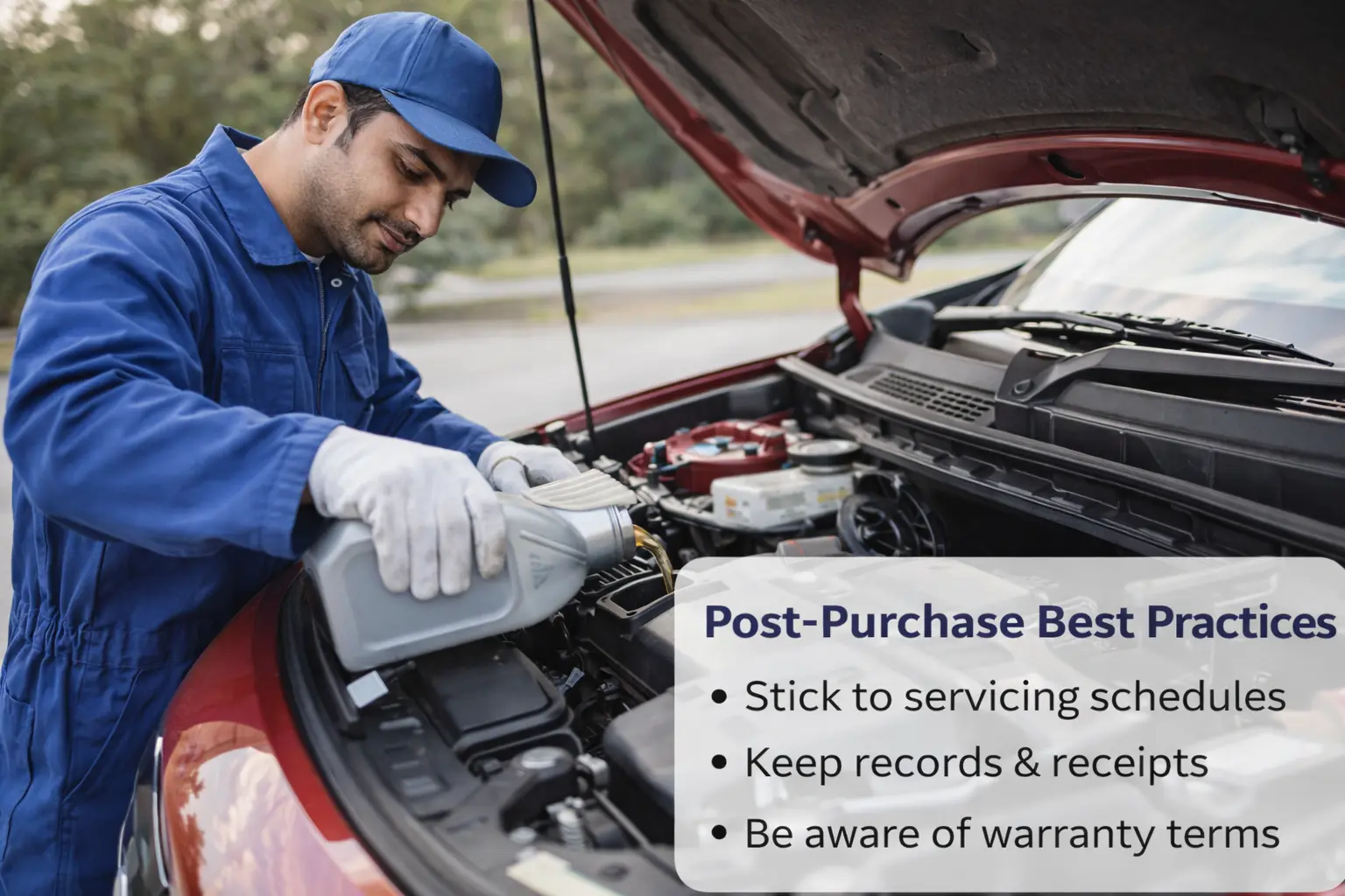 Car maintenance essentials in action