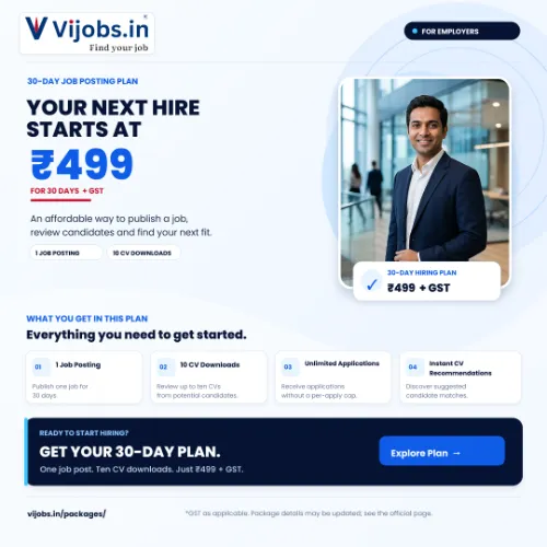 Vijobs.in – Online Job Portal for Freshers, Graduates & Employers in India