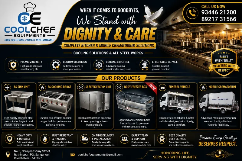 Kitchen & Cooling equipments manufacturer 