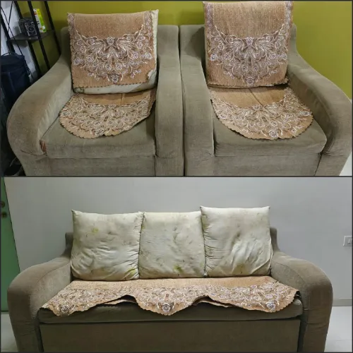 2 cushion armchairs
