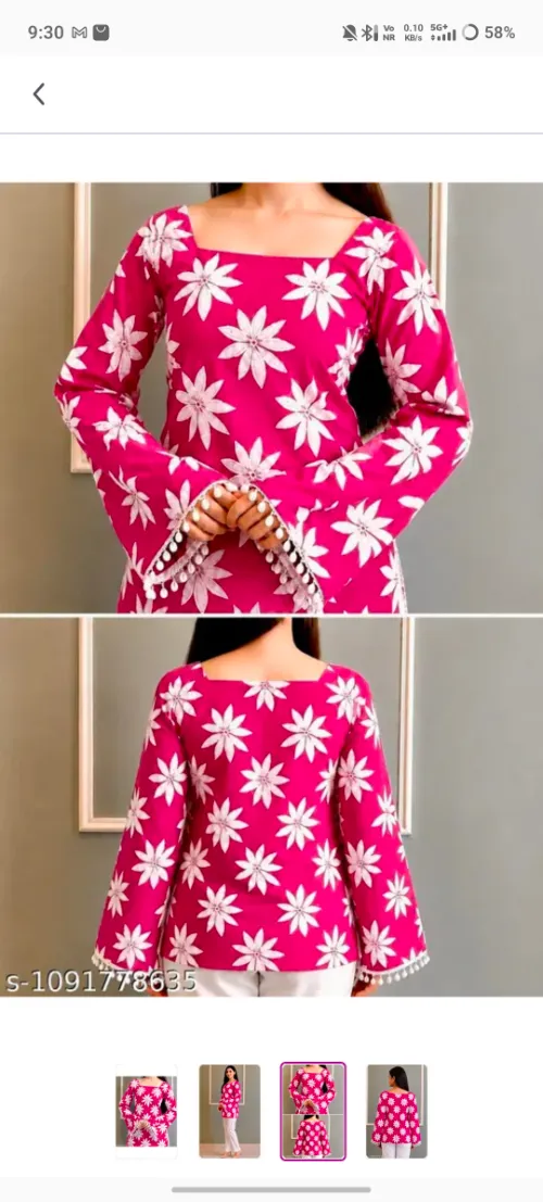 🌸 Stylish Floral Kurti 😍✨ Sirf ₹299Se! ❤️