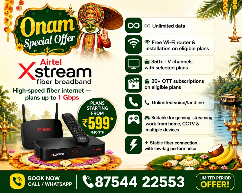 AIRTEL FIBER BROADBAND  - Electronics & Appliances for sale in Chennai, Tamil Nadu