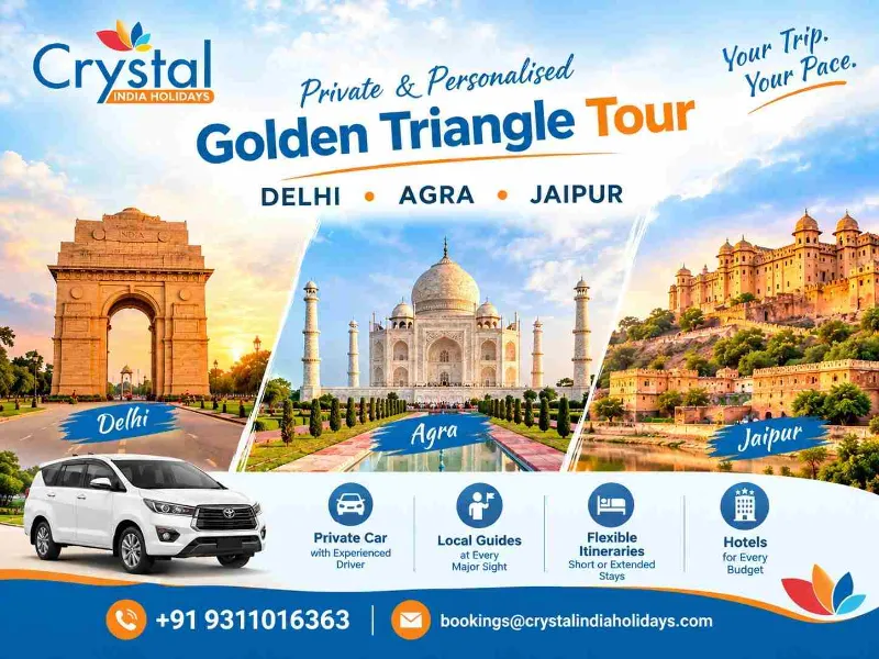 Golden Triangle Tour | Private Delhi, Agra & Jaipur Trips
