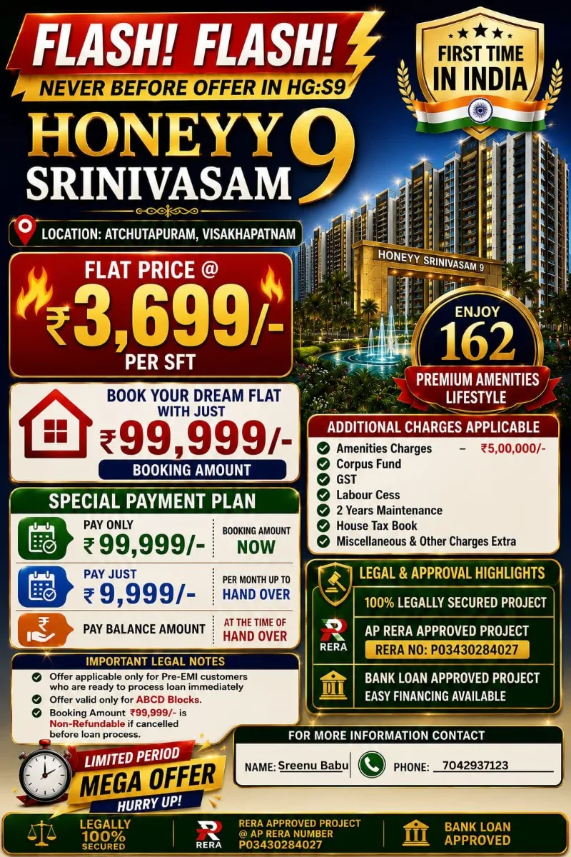 flats for sale 2 bhk and 3 bhk, plots for sale 