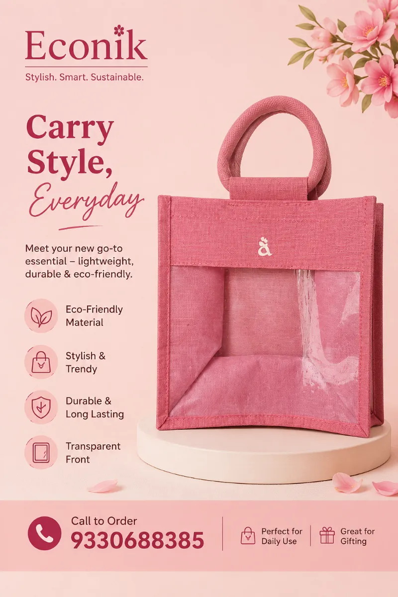 Eco-Friendly Jute PVC Gift Bags Manufacturer – Econik