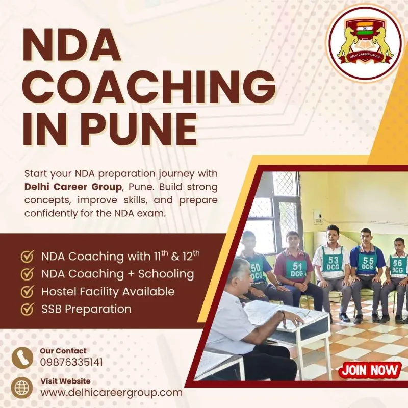NDA Academy in Pune for 11th and 12th