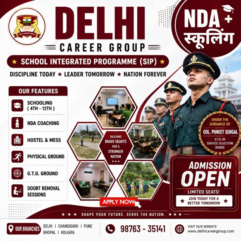 NDA Academy in Pune for 11th and 12th