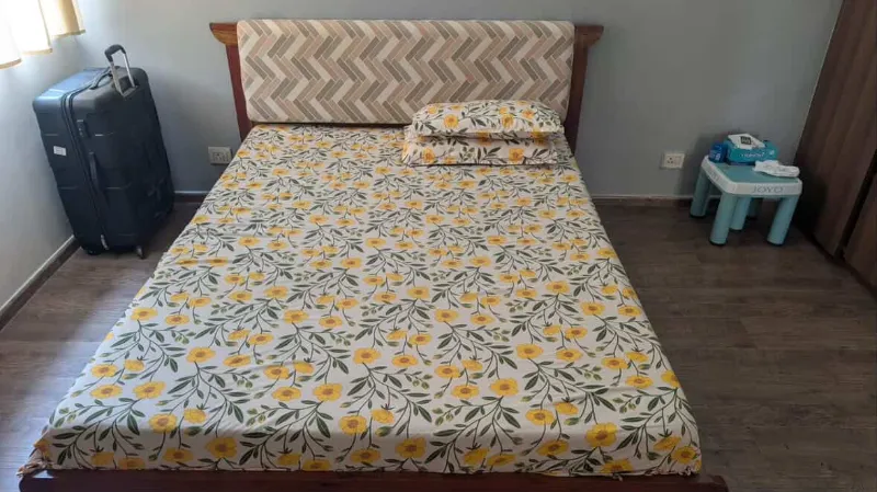 Queen Size Bed with Mattress | Like New | Urgent Sale in Gurugram