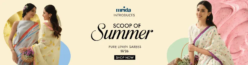 Mrida Handloom Linen and Cotton Silk Sarees Crafted for Comfortable Su - in Indore for ₹4000