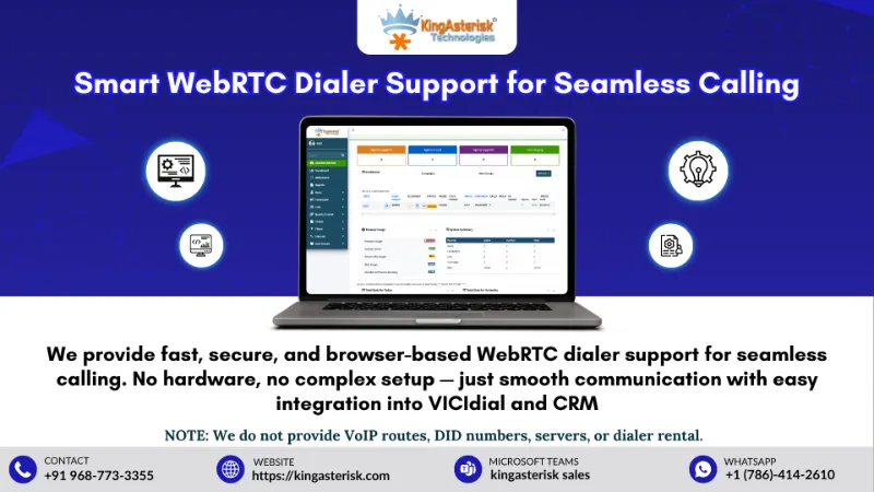 Smart WebRTC Dialer Support for Seamless Calling