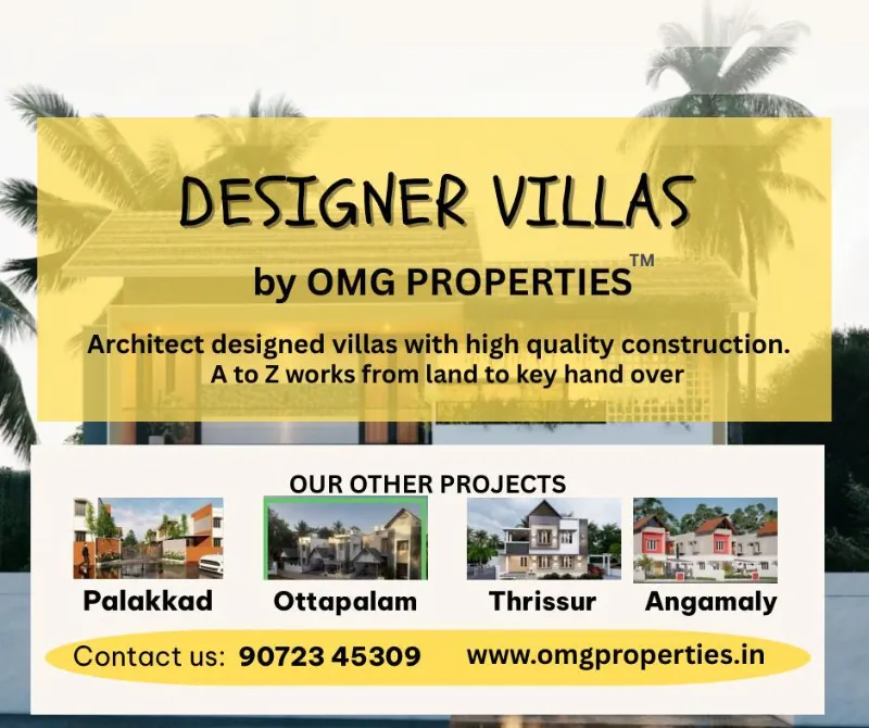 3 BHK VILLA FOR SALE IN PALAKKAD  - Properties in Palakkad for ₹4990000