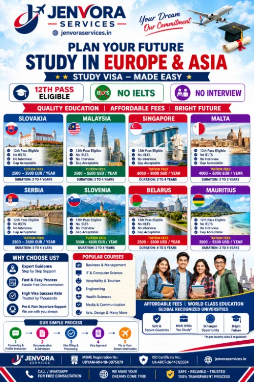 🎓 Study in Belarus, Europe | No IELTS | 10th Pass Eligible!