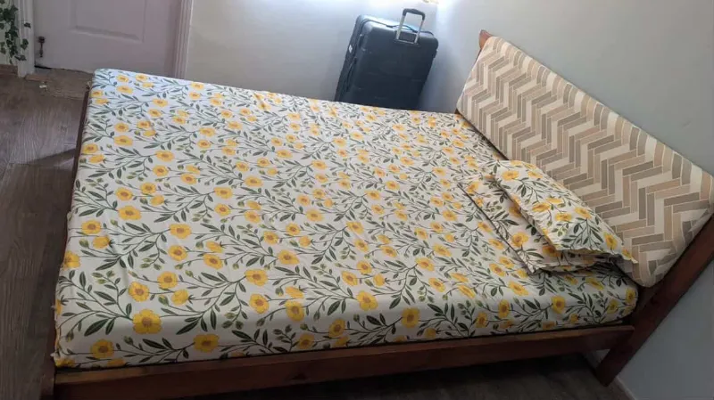 Queen Size Bed with Mattress | Like New | Urgent Sale in Gurugram