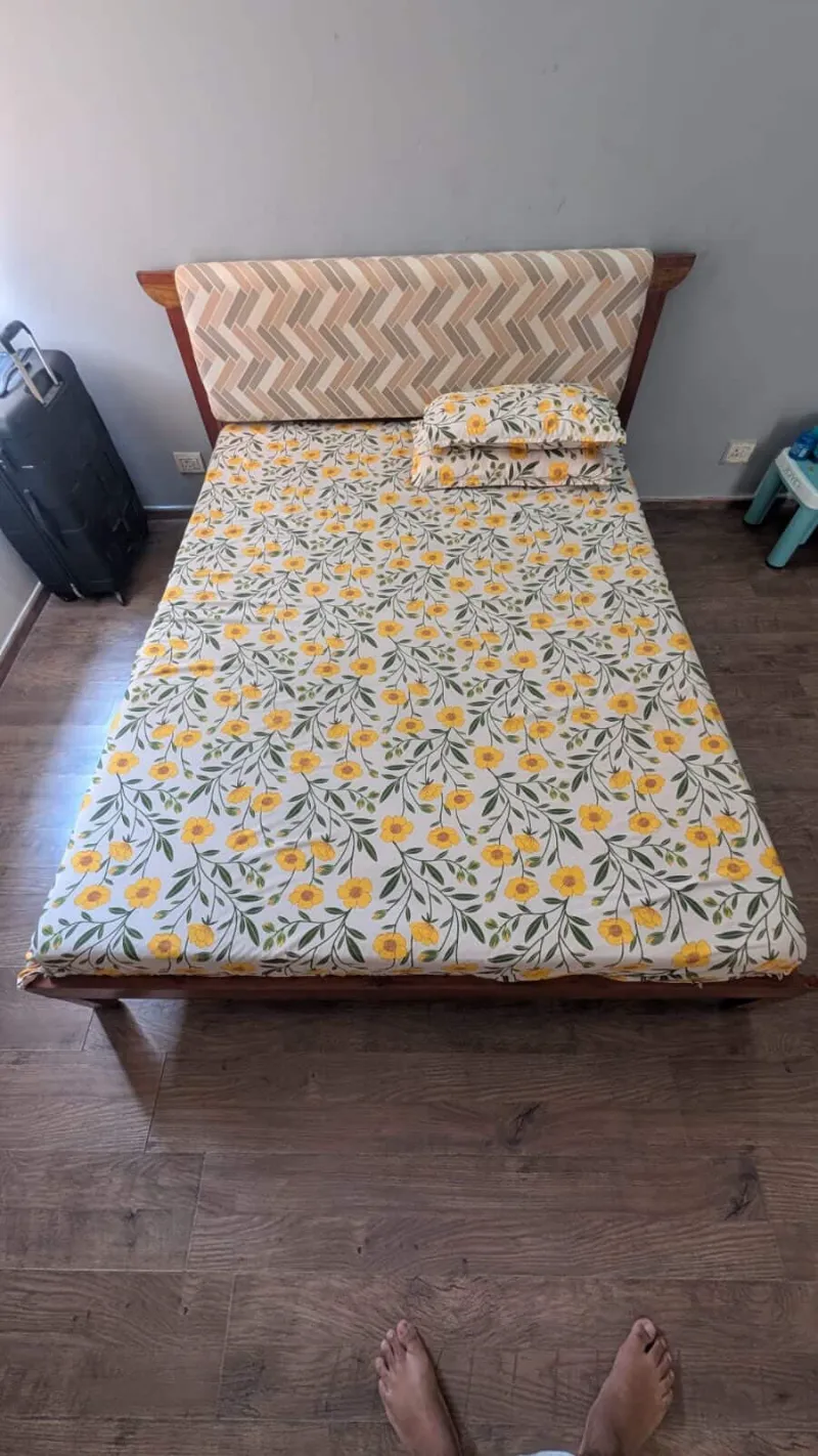 Queen Size Bed with Mattress | Like New | Urgent Sale in Gurugram