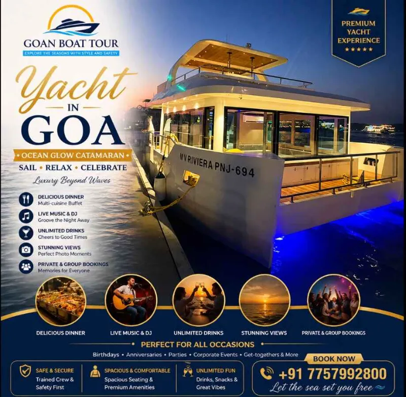 Goan boat tour - Sunset Cruise in Goa, Dinner Cruise, Scuba Diving, Cr